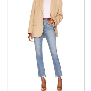 Agolde Riley Crop Jeans In Haven Wash 100% Cotton Size 23